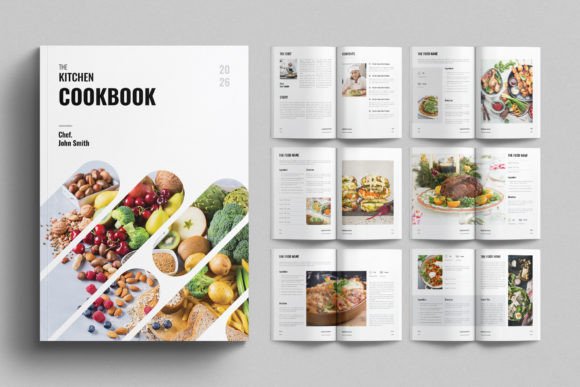 Cookbook Template Recipe Book Design: Your 16-Page InDesign Foundation