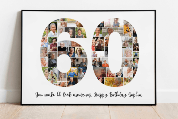 Create a Stunning 60th Birthday Photo Collage Template