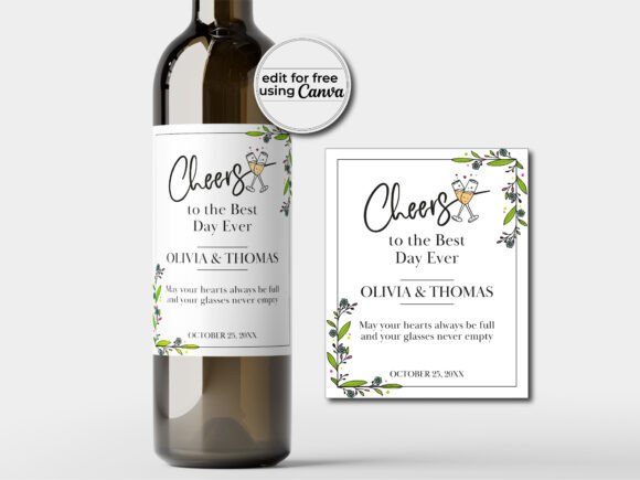 Create Your Perfect Wedding Wine Label Template