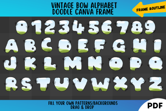 Design Magic with Vintage Bow Alphabet Doodle Frames