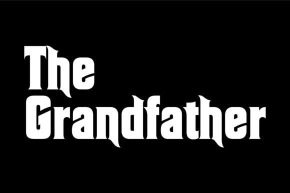 Grandfather Svg: A Vintage Gangster Font for Bold Designs