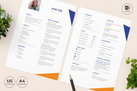 Interior Design Resume Template CV: Your Professional Edge