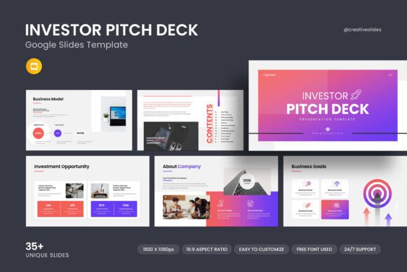Investor Pitch Deck Google Slides: A Professional Template
