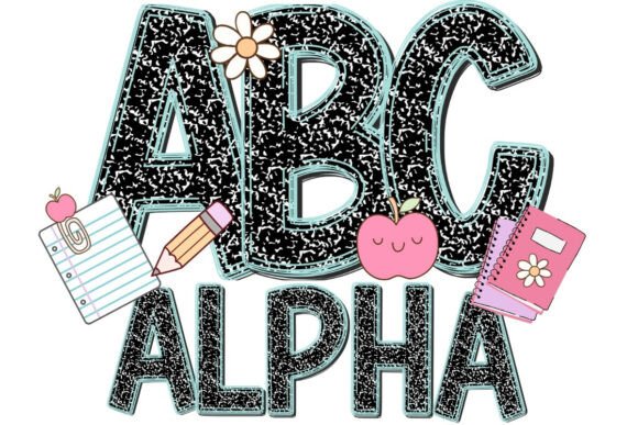 Neon Composition Alphabet Sketch Alpha: A Creative Design Asset