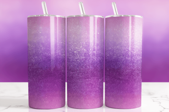 Ombre Purple Glitter Tumbler Wrap for Eye-Catching Creations
