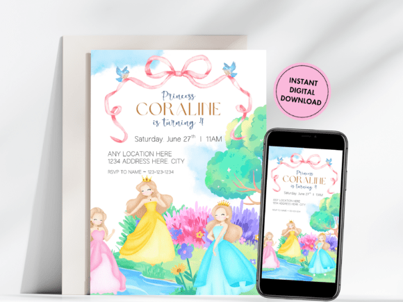 Princess Birthday Invitation