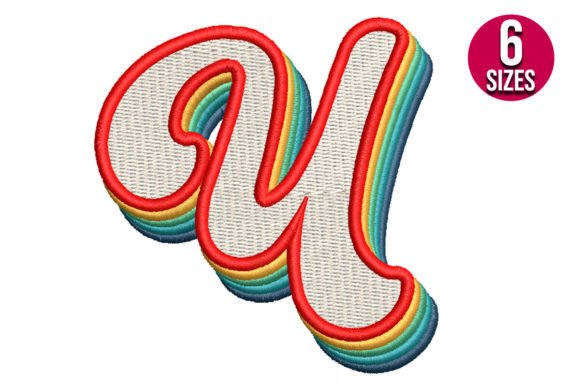 Retro Alphabet Letter U: Vintage Charm for Modern Projects