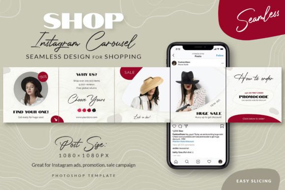Seamless Swipeable Gallery Posts for Your Fashion Shop