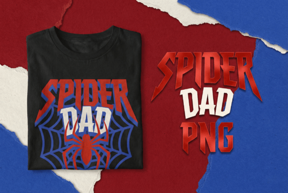 Spider Dad PNG Design: The Superhero Dad Font