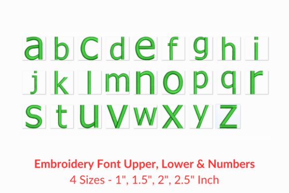 Tahoma Fonts Embroidery Design for Personalized Projects